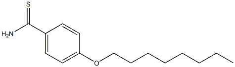 4-(octyloxy)benzene-1-carbothioamide Struktur