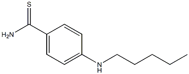 4-(pentylamino)benzene-1-carbothioamide Struktur