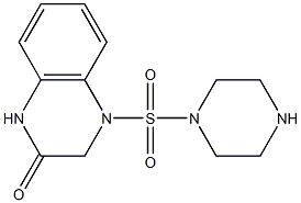 4-(piperazine-1-sulfonyl)-1,2,3,4-tetrahydroquinoxalin-2-one Struktur