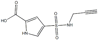 4-(prop-2-yn-1-ylsulfamoyl)-1H-pyrrole-2-carboxylic acid Struktur