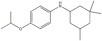 4-(propan-2-yloxy)-N-(3,3,5-trimethylcyclohexyl)aniline Struktur