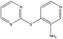 4-(pyrimidin-2-ylsulfanyl)pyridin-3-amine Struktur