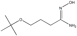 4-(tert-butoxy)-N'-hydroxybutanimidamide Struktur