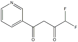 4,4-difluoro-1-(pyridin-3-yl)butane-1,3-dione Struktur