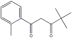 4,4-dimethyl-1-(2-methylphenyl)pentane-1,3-dione Struktur