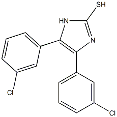 4,5-bis(3-chlorophenyl)-1H-imidazole-2-thiol Struktur