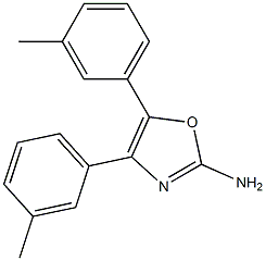 4,5-bis(3-methylphenyl)-1,3-oxazol-2-amine Struktur