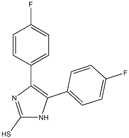 4,5-bis(4-fluorophenyl)-1H-imidazole-2-thiol Struktur