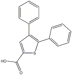 4,5-diphenylthiophene-2-carboxylic acid Struktur