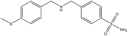 4-[({[4-(methylsulfanyl)phenyl]methyl}amino)methyl]benzene-1-sulfonamide Struktur