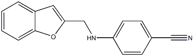 4-[(1-benzofuran-2-ylmethyl)amino]benzonitrile Struktur