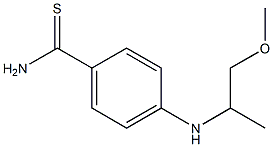 4-[(1-methoxypropan-2-yl)amino]benzene-1-carbothioamide Struktur