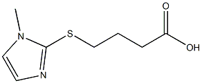 4-[(1-methyl-1H-imidazol-2-yl)sulfanyl]butanoic acid Struktur