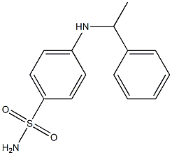 4-[(1-phenylethyl)amino]benzene-1-sulfonamide Struktur