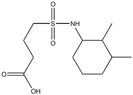 4-[(2,3-dimethylcyclohexyl)sulfamoyl]butanoic acid Struktur