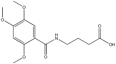 4-[(2,4,5-trimethoxyphenyl)formamido]butanoic acid Struktur