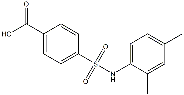 4-[(2,4-dimethylphenyl)sulfamoyl]benzoic acid Struktur