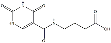 4-[(2,4-dioxo-1,2,3,4-tetrahydropyrimidin-5-yl)formamido]butanoic acid Struktur