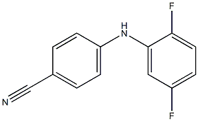 4-[(2,5-difluorophenyl)amino]benzonitrile Struktur