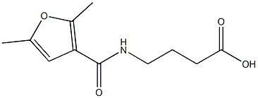 4-[(2,5-dimethyl-3-furoyl)amino]butanoic acid Struktur