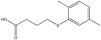 4-[(2,5-dimethylphenyl)sulfanyl]butanoic acid Struktur