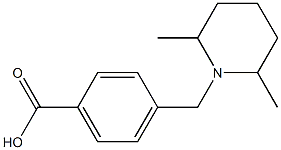 4-[(2,6-dimethylpiperidin-1-yl)methyl]benzoic acid Struktur