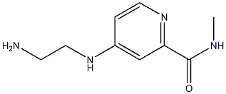 4-[(2-aminoethyl)amino]-N-methylpyridine-2-carboxamide Struktur