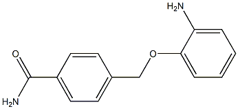 4-[(2-aminophenoxy)methyl]benzamide Struktur