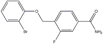 4-[(2-bromophenoxy)methyl]-3-fluorobenzamide Struktur