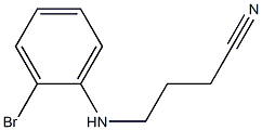 4-[(2-bromophenyl)amino]butanenitrile Struktur