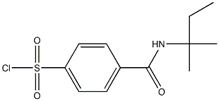 4-[(2-methylbutan-2-yl)carbamoyl]benzene-1-sulfonyl chloride Struktur