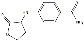 4-[(2-oxooxolan-3-yl)amino]benzene-1-carbothioamide Struktur