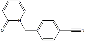 4-[(2-oxopyridin-1(2H)-yl)methyl]benzonitrile Struktur