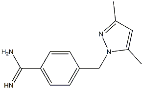 4-[(3,5-dimethyl-1H-pyrazol-1-yl)methyl]benzenecarboximidamide Struktur