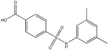 4-[(3,5-dimethylphenyl)sulfamoyl]benzoic acid Struktur