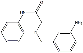 4-[(3-aminophenyl)methyl]-1,2,3,4-tetrahydroquinoxalin-2-one Struktur