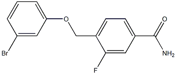 4-[(3-bromophenoxy)methyl]-3-fluorobenzamide Struktur