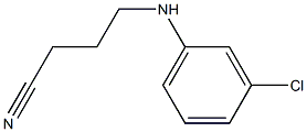 4-[(3-chlorophenyl)amino]butanenitrile Struktur