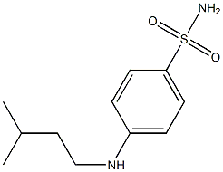 4-[(3-methylbutyl)amino]benzene-1-sulfonamide Struktur