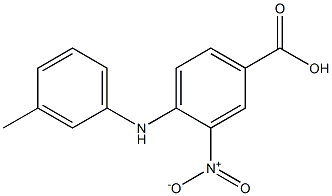 4-[(3-methylphenyl)amino]-3-nitrobenzoic acid Struktur