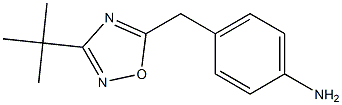 4-[(3-tert-butyl-1,2,4-oxadiazol-5-yl)methyl]aniline Struktur