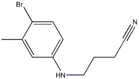 4-[(4-bromo-3-methylphenyl)amino]butanenitrile Struktur