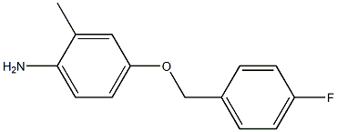 4-[(4-fluorobenzyl)oxy]-2-methylaniline Struktur