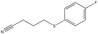 4-[(4-fluorophenyl)sulfanyl]butanenitrile Struktur