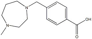 4-[(4-methyl-1,4-diazepan-1-yl)methyl]benzoic acid Struktur