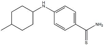 4-[(4-methylcyclohexyl)amino]benzene-1-carbothioamide Struktur