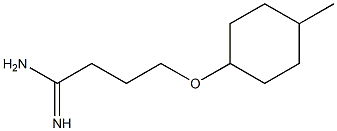 4-[(4-methylcyclohexyl)oxy]butanimidamide Struktur