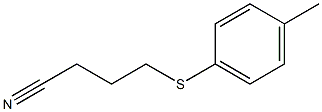 4-[(4-methylphenyl)sulfanyl]butanenitrile Struktur