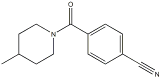 4-[(4-methylpiperidin-1-yl)carbonyl]benzonitrile Struktur