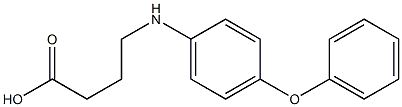 4-[(4-phenoxyphenyl)amino]butanoic acid Struktur